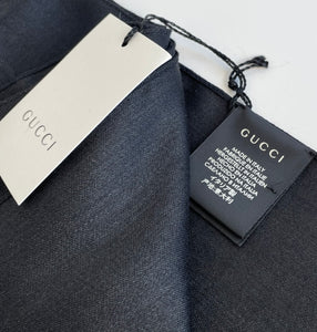 Gucci GG jacuard monogram wool and silk shawl