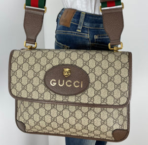 Gucci GG supreme web neo vintage messenger
