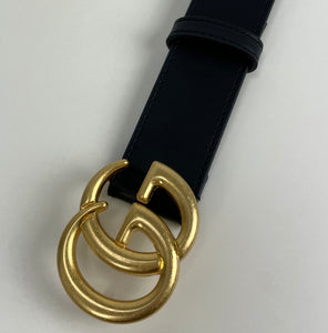 Gucci marmont belt gold shiny size 85