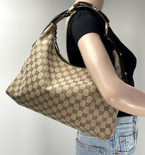 Load image into Gallery viewer, Gucci medium horsebit hobo bag