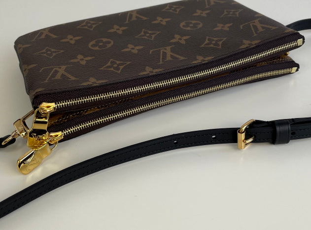 UNBOXING Louis Vuitton Double Zip Pochette Giant Monogram Reverse  #luxurypl38 #louisvuitton 