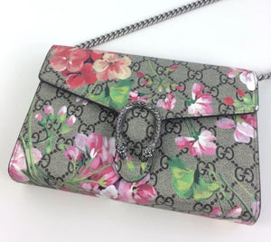 Gucci supreme  dionysus blooms wallet on chain