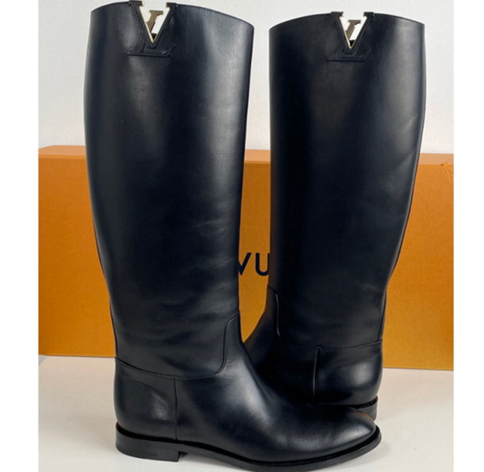 Louis Vuitton heritage high boots 37 1/2