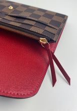 Load image into Gallery viewer, Louis Vuitton emilie wallet damier ebene