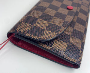 Louis Vuitton emilie wallet damier ebene