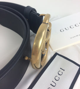 Gucci marmont double G buckle belt size 90 gold