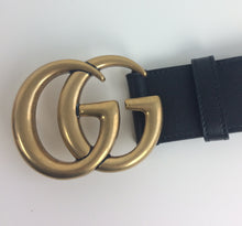 Load image into Gallery viewer, Gucci marmont double G buckle belt size 90 gold