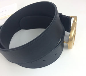 Gucci marmont double G buckle belt size 90 gold