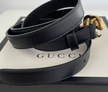 Load image into Gallery viewer, Gucci skinny marmont belt size 95