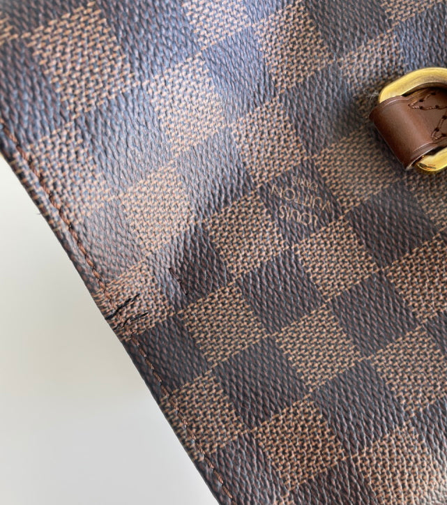 Louis Vuitton Checkered Greenwich Brown Leather ref.397123 - Joli Closet