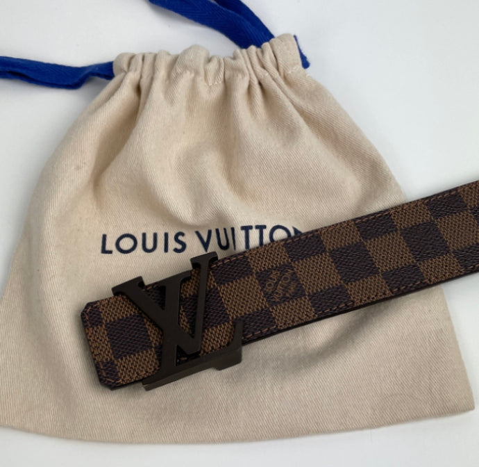 Louis Vuitton initiales belt in damier ebene 40MM