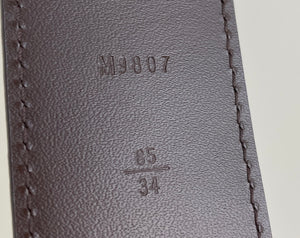 Louis Vuitton initiales belt in damier ebene 40MM