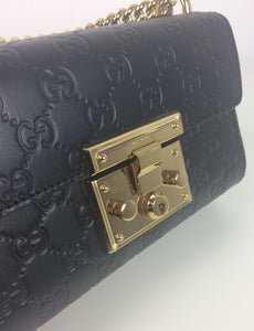 Gucci small signature padlock bag