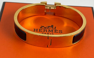 Hermes Clic H enamel noir
