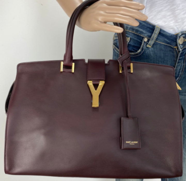 Chyc leather tote Saint Laurent Brown in Leather - 23656872