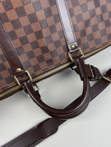 Louis Vuitton keepall bandouliere 55 in damier ebene
