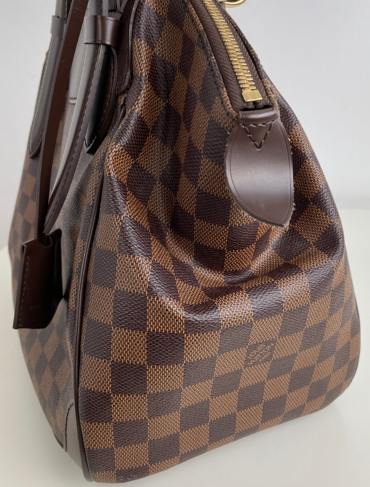 Louis Vuitton Brown Damier Ebene Verona MM Leather Cloth Pony-style  calfskin ref.501272 - Joli Closet