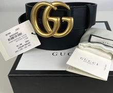 Load image into Gallery viewer, Gucci marmont belt gold wide 85cm