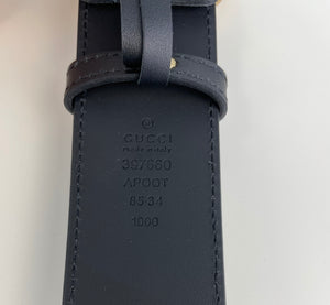 Gucci marmont belt gold wide 85cm