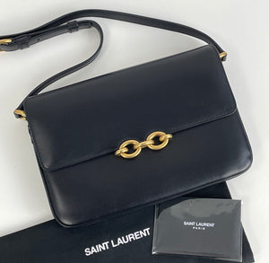 YSL Saint Laurent Le Maillon satchel black
