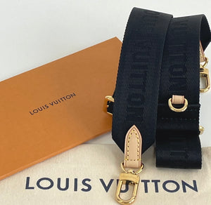 Louis Vuitton logo bandouliere in black