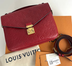 Louis Vuitton pochette metis in empreinte leather