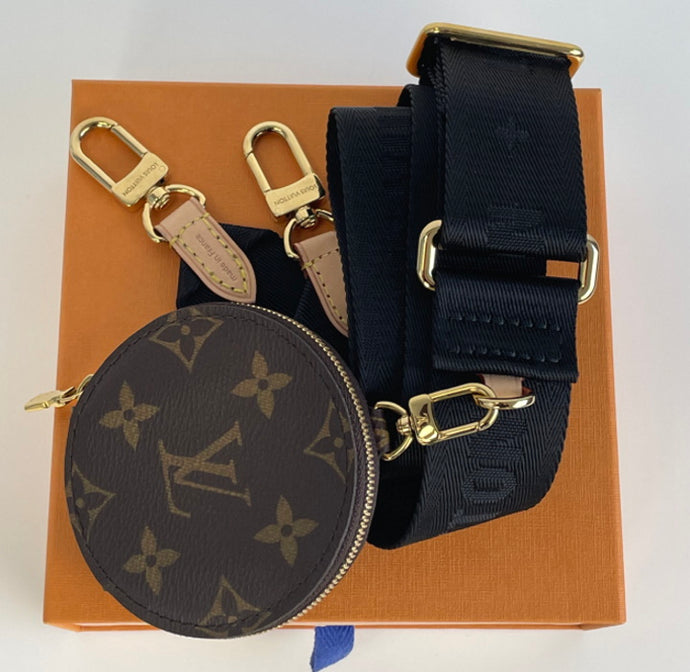 Louis Vuitton logo bandouliere in black