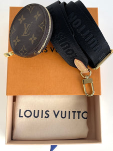Louis Vuitton logo bandouliere in black