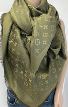 Load image into Gallery viewer, Louis Vuitton monogram shawl khaki