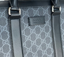 Load image into Gallery viewer, Gucci supreme GG black briefcase