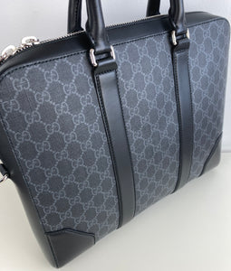 Gucci supreme GG black briefcase