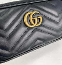 Load image into Gallery viewer, Gucci Marmont mini chain bag in black