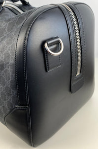 Gucci GG supreme large black carry-on duffle