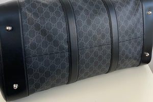 Gucci GG supreme large black carry-on duffle