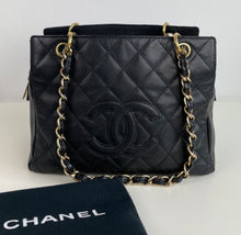Load image into Gallery viewer, Chanel PST petite timeless shopper tote in caviar