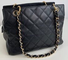 Load image into Gallery viewer, Chanel PST petite timeless shopper tote in caviar