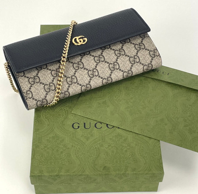 Gucci GG marmont chain wallet