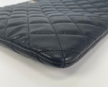 Load image into Gallery viewer, Chanel Classic pouch in black grained shiny calfskin