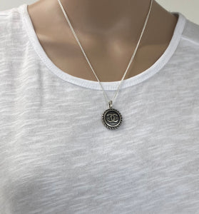 Re-purposed Chanel Vintage button Necklace
