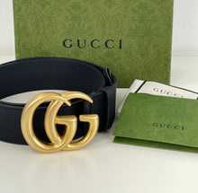 Load image into Gallery viewer, Gucci marmont double G wide belt size 85