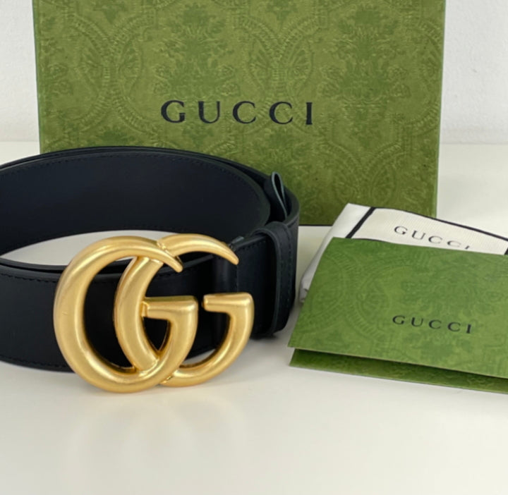 Gucci marmont double G wide belt size 85