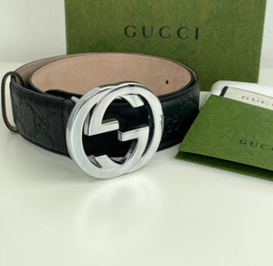 Gucci signature leather belt