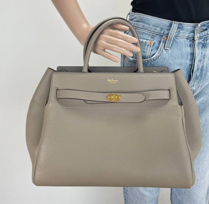 Mulberry belted bayswater in gray