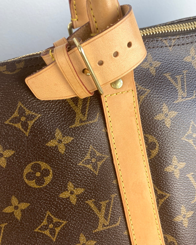 Louis Vuitton LV Keepall bandouliere 50 With chain Yellow Leather  ref.794057 - Joli Closet