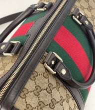 Load image into Gallery viewer, Gucci Vintage Web stripe GG boston bag