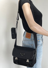 Load image into Gallery viewer, Prada re-nylon and Saffiano leather shoulder bag