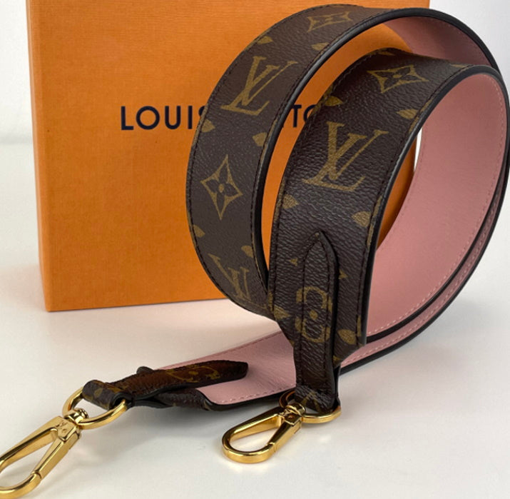 Louis Vuitton bandouliére strap monogram rose poudre