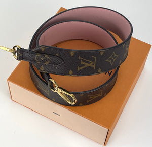 Louis Vuitton bandouliére strap monogram rose poudre