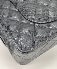 Load image into Gallery viewer, Chanel classic medium double flap in black caviar