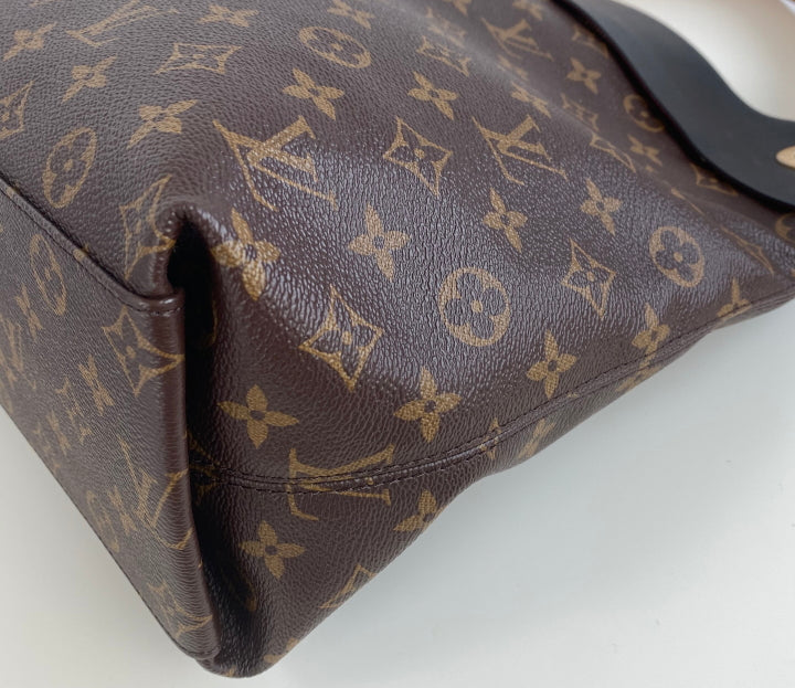 Louis Vuitton Monogram Tuileries Hobo Noir Cerise 